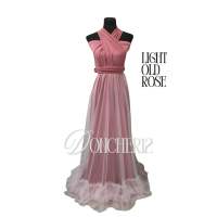 Princess Infinity Dress With Double Ruffles Hem Tulle Overlay Skirt Available All Sizes