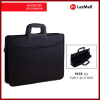 Portable Document Bag Size A3 Black Color Waterproof Storage Bag Business Bag