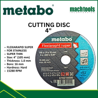 METABO CUTTING DISC 4″ SUPER THIN (1MM) - MADE IN GERMANY