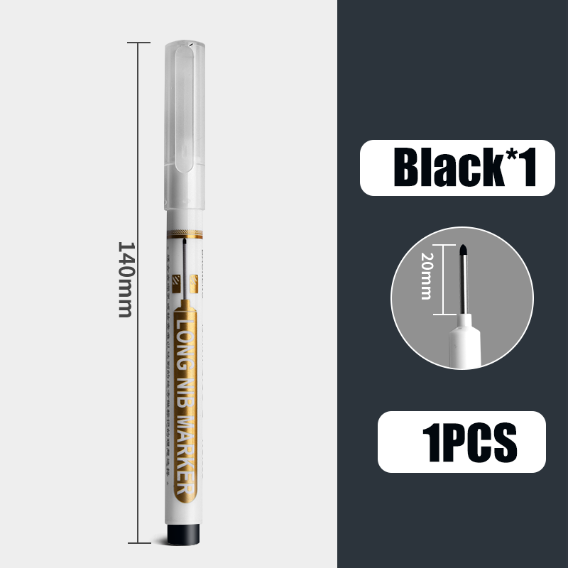 Big Capacity Black Blue Red Colors Long NIB Marker Waterproof Long Last Permanent Marker Pen