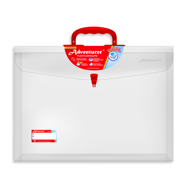 Plastic Expanding Clear Envelope Long/Short with or without Handle 1pc