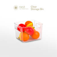 NEST DESIGN LAB Premium Clear Fridge Organizer Food Storage Bin Food Keeper with Handle
