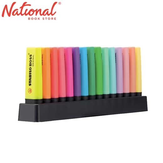 Stabilo Boss Desk Highlighters Set 15S 9 Fluorescent/6 Pastel 7015015 - School Supplies