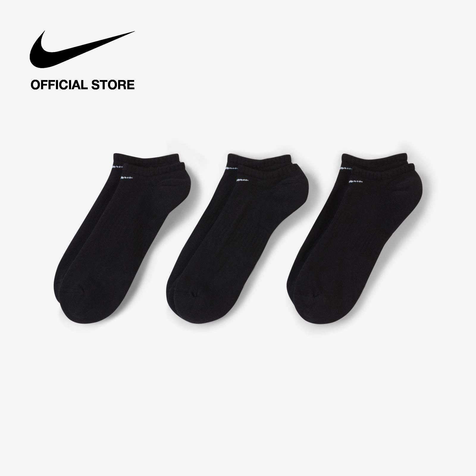 Tất Nike Everyday Cushioned Training No-Show Socks (3 Pairs) - Black