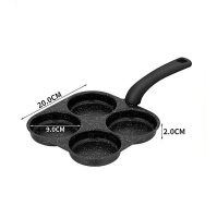 Frying Pan Egg Pan melette Pan 2/4 Holes Non stick Aluminum Alloy Multi function  - Keimav