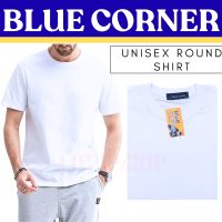 ORIGINAL BLUE CORNER WHITE PLAIN TSHIRTS COTTON UNISEX