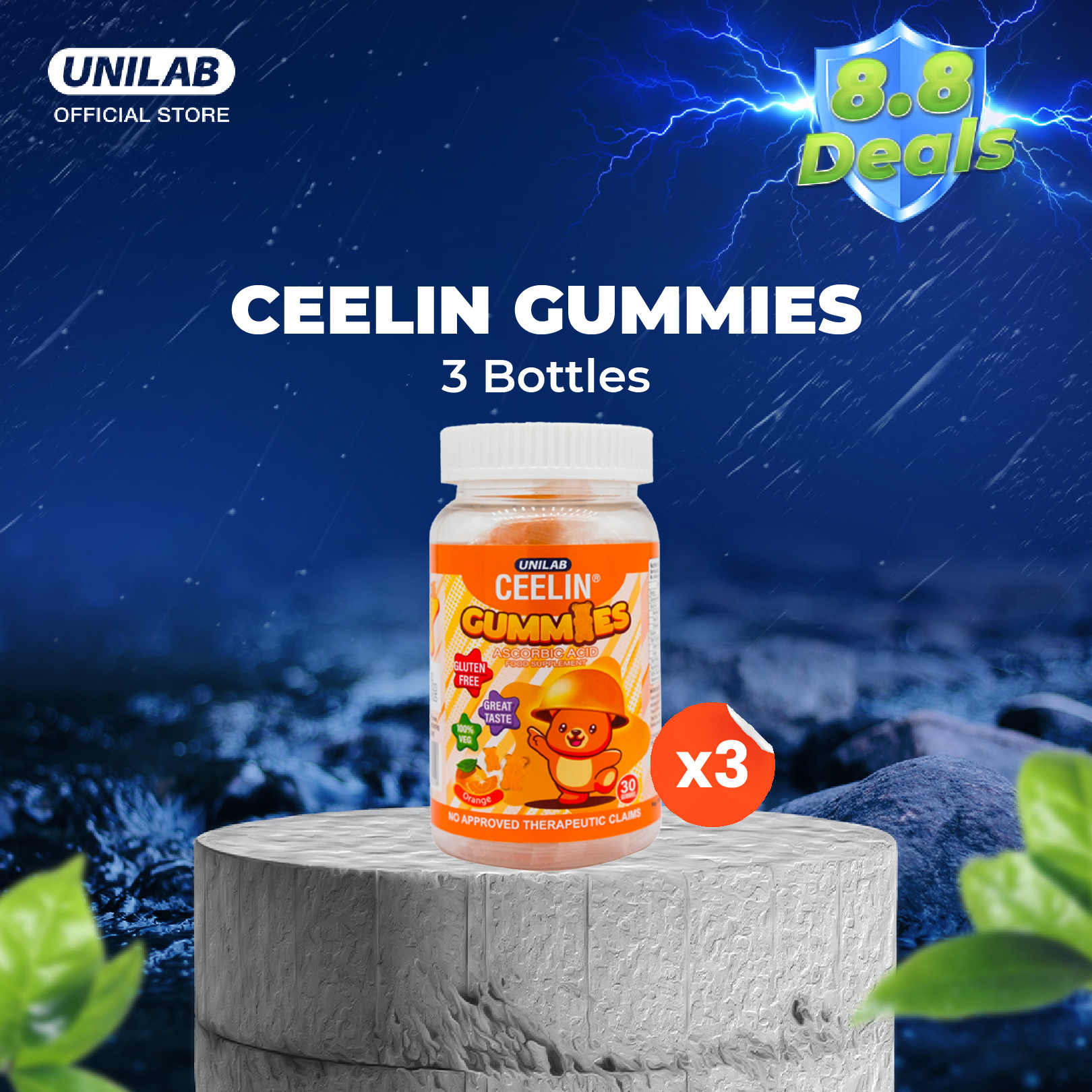Ceelin Gummies 30s Bottle (Yummy Gummy Vitamin C) - set of 3