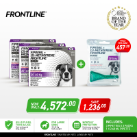 Frontline Plus For Large Dogs Anti Tick And Flea Spot-On Anti Itch Pulgas Garapata 3 Pipettes x 3