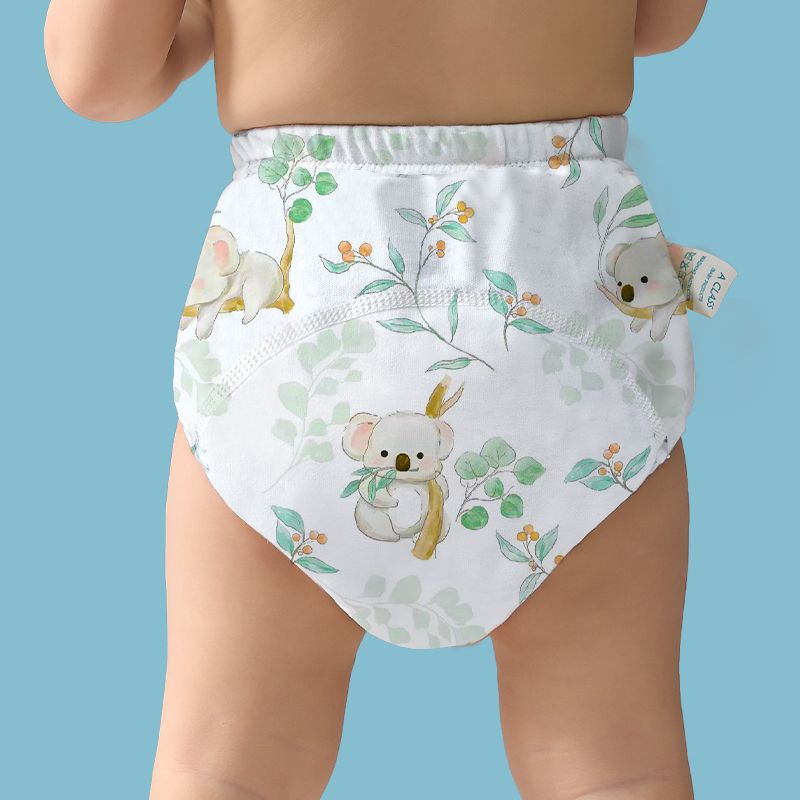 Einmilk Baby Training Pants Cloth Diapers Washable 6 Layers Gauze Breathable Newborn Diap