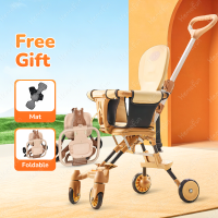 HOMEFUN Stroller for Baby  Foldable Lightweight Two-Way Push Cabin Size Reversible Portable for Stroller Bike Boy Girl