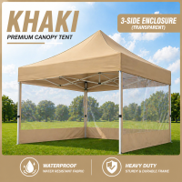 Heavy Duty Pop Up Canopy Tent 2x2/2x3/3x3/3x4.5/3x6m Waterproof Outdoor Gazebo Tent for Rainy Season Shelter Car Parking