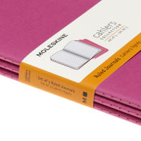 Moleskine Cahier Journal Notebook Set of 3 (Kinetic Pink)