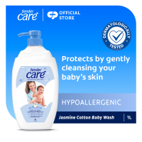 Tender Care Jasmine Cotton Baby Wash - Hypoallergenic & Dermatologicaly Tested 1L Pump