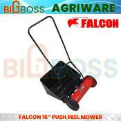 Falcon 16" Push Reel Lawn Mower with Grass Catcher