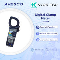 Kyoritsu | 2002PA AC Digital Clamp Meter | 2002PA | Peak hold function/5.50cm diameter large tear drop shaped jaws | Avesco