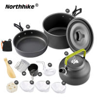 Northhike Camping Cooking Set Cookware Set Camping Gear Utensils Tableware Camping Stove Kit Camping Tools Camping Cookware Kit Outdoor Picnic Set camping set equipment Camping Essentials BBQ for 2-4 Person