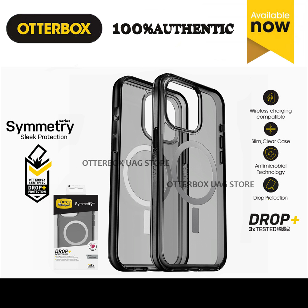 OtterBox iPhone 16 15 14 17 Pro Max / 16 15 14 Pro / 16 15 14 Plus / 17 Air / 13 12 Pro Max / 13 12 11 Pro Max Symmetry With Magnetic Clear / Stardust Series Case