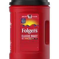 Folgers Classic Roast Ground Coffee (43.5 oz.) - Rich Smooth Medium Roast - Makes up to 400 cups