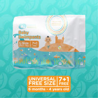 1 pack Orange and Peach Basics Baby Disposable Swimpants Swimming Diapers Swim Diapers (8 pcs.) - Diaper Pants