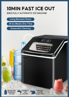 Hicon Ice Maker Machine Commercial Ice Maker Automatic Household Ice Cube Maker Machine 25KG/24H