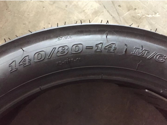 tubeless tire with interior