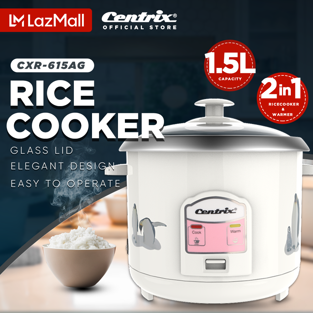 Centrix CXR-615A/G 1.5 L 2-in-1 Rice Cooker & Warmer