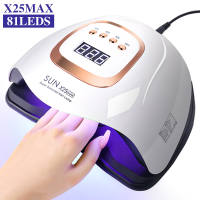 380W Professional Nail Lamp Nail Dryer of Nail Gel Led/uv X25 Blue Light 81 LEDs with Timer