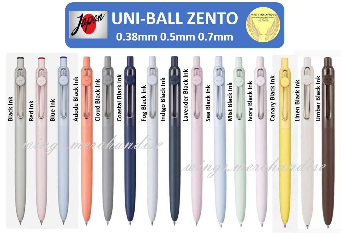 Uniball Zento Gel Pen Japan Stationery wings.merchandise