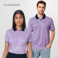 [NEW] Unisex Golf Polo Shirt BABY BLUE Dri-Fit Quick Dry Striped Collar Casual Sport Style