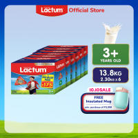 [LAZ EXCLUSIVE] Lactum 3+ Plain Powdered Milk Supplement Drink for Children 3+ Years Old 13.8kg (2.3kg x 6)