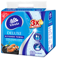 Vinda Deluxe Interfolded Kitchen Towel 2ply 80s x 6