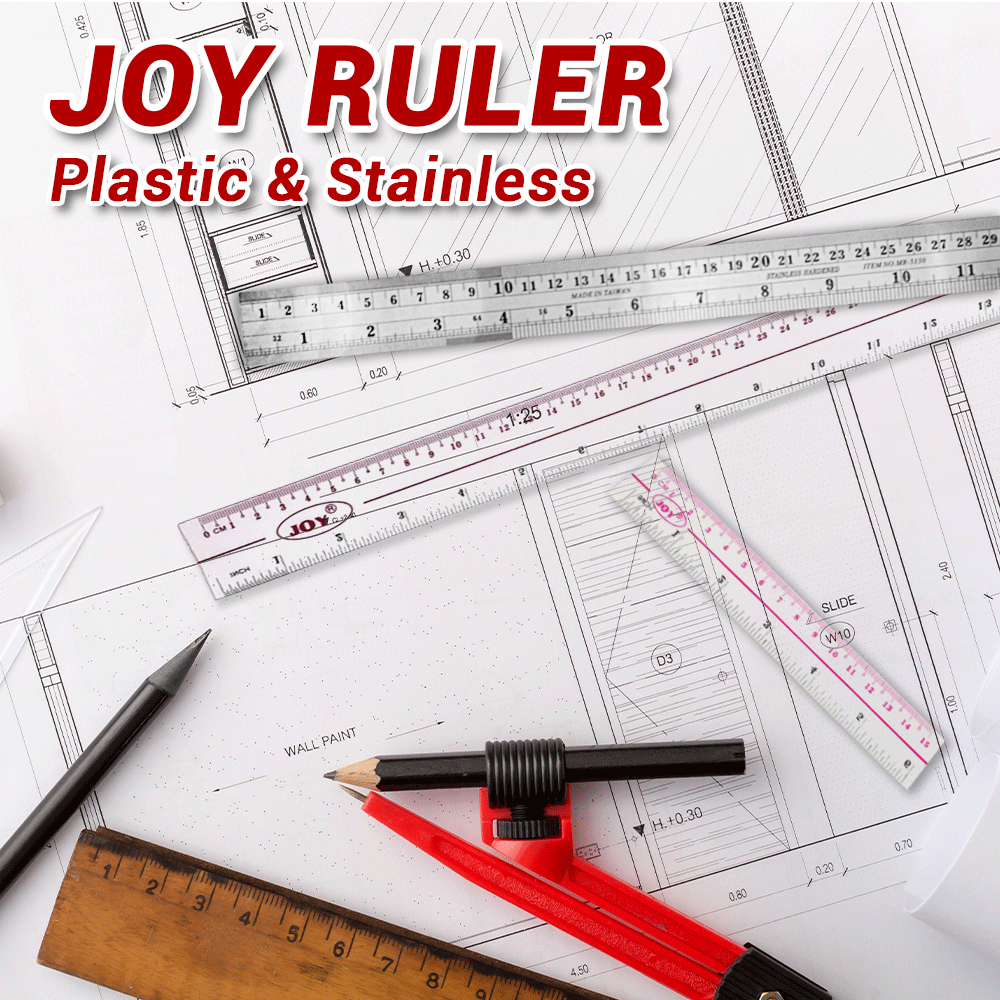 Product Straight Ruler Plastic & Metal Measuring Tool for Student ...