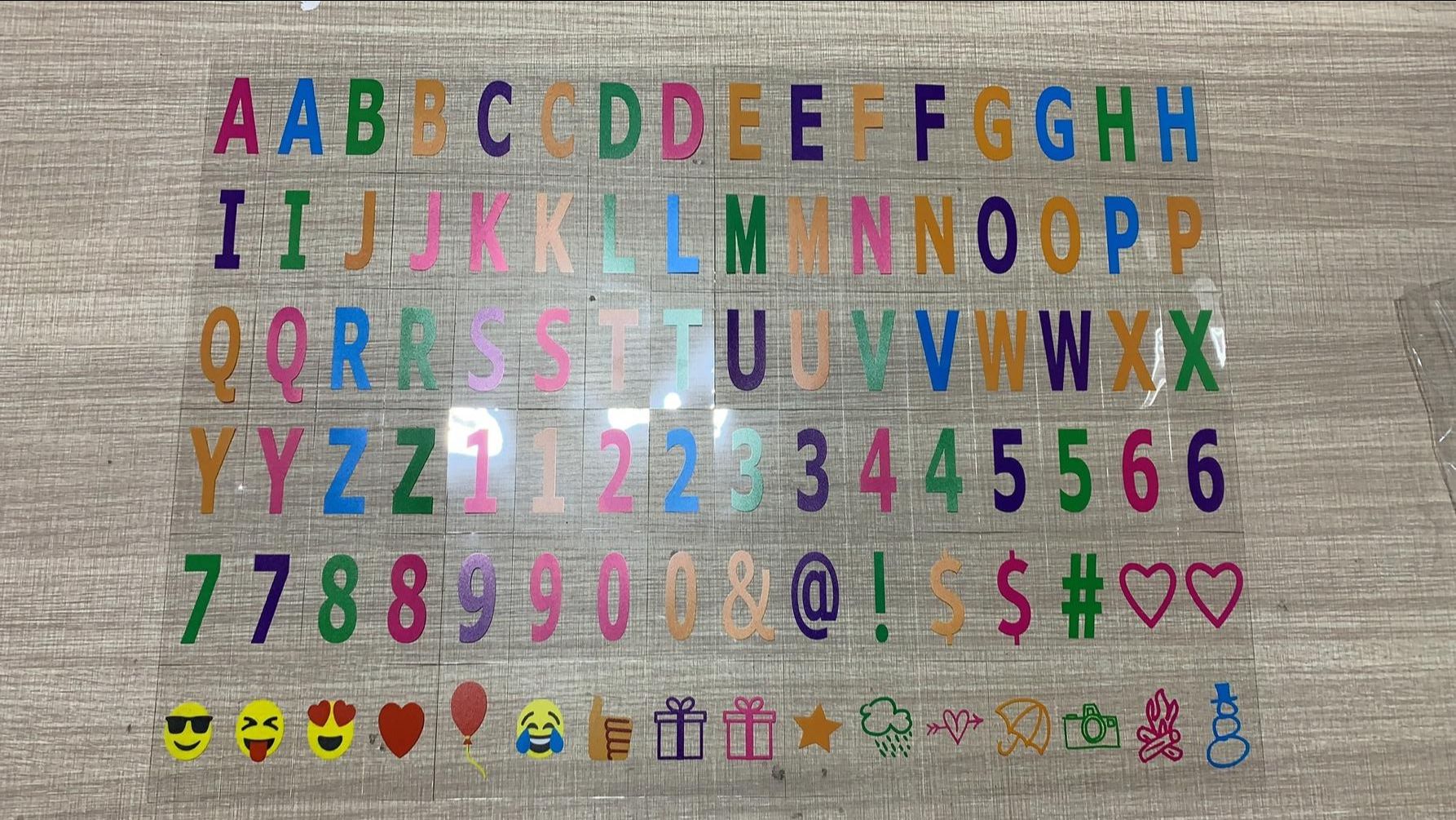 DIY LED Letter light box A4（30x22CM） Size home decorative lights room party decorative lights with 96 letters