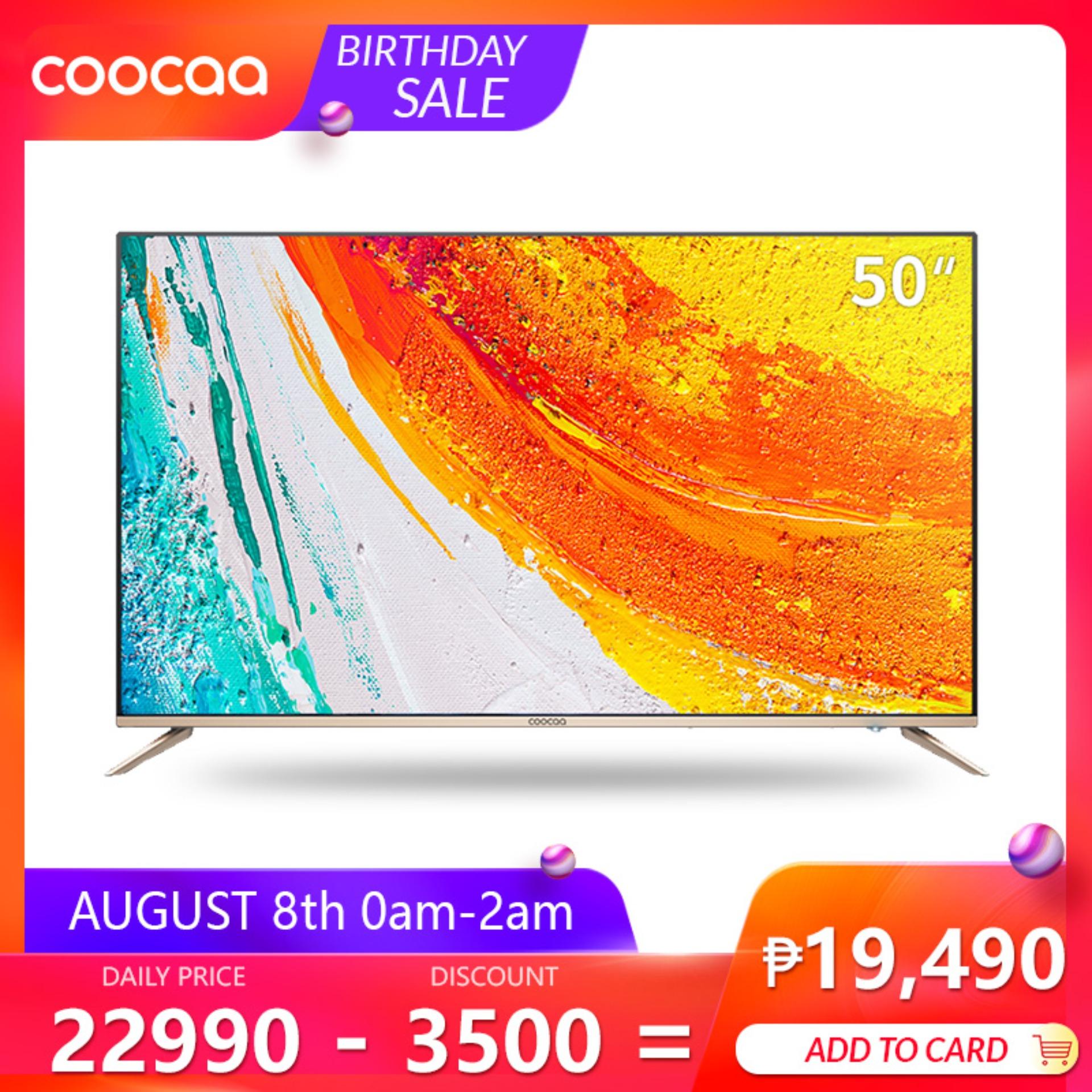 COOCAA 50 Inch 4K Android Smart LED TV - Slim Wifi Ultra HD (Model 50S5G)