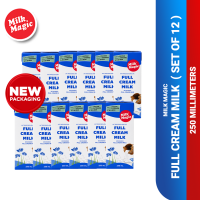 Milk Magic Full Cream Milk 250Ml - (Set of 12) - Expiry Date: June 23 2027