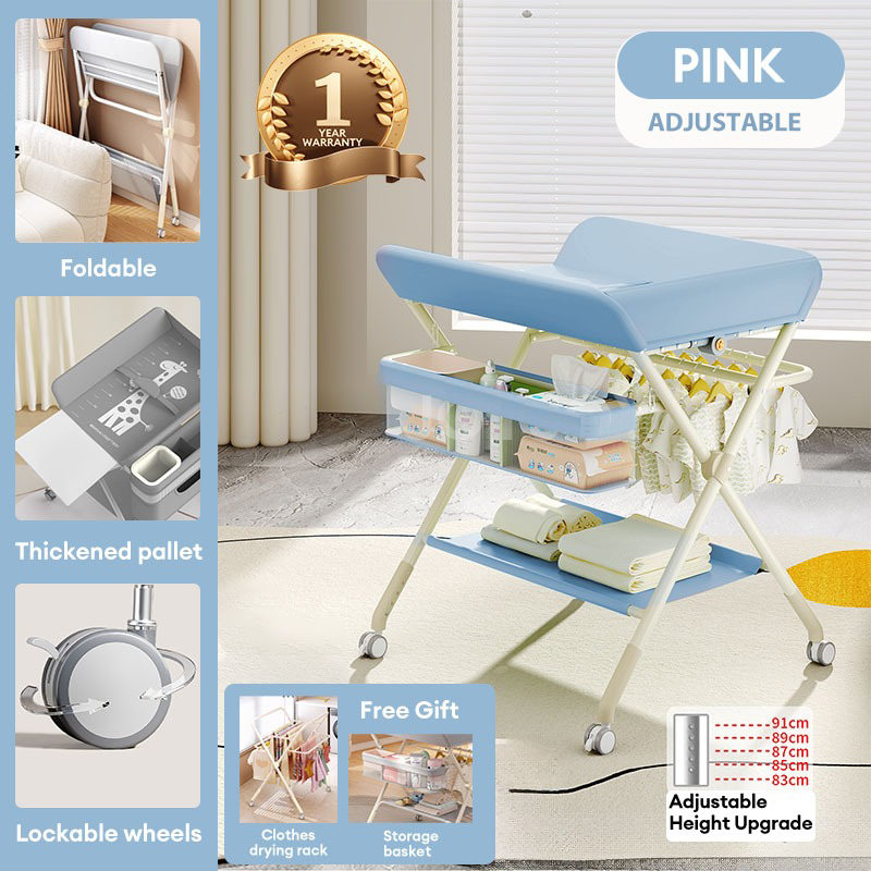 Playpark Baby Diaper Changing Table Foldable Newborn 0-3 Years Care Diaper Nursing Table