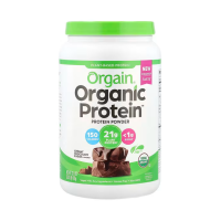 Orgain Plant-Based Organic Protein Powder Creamy Chocolate Fudge - 1g Plant Protein 6g Prebiotic Fiber Low Net Carb No Lactose Ingredients No Added Sugar Non-GMO For Shakes & Smoothies