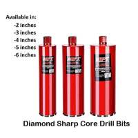 Buildmate MPT 2″ -6″ inch Diamond Sharp Core Drill Bits MJ15002 for sharp aggressive cutting and extended lifespan ACC