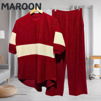 Jeffstore Fashion BARK CREPE LONGBACK COMBI COLOR COORDINATES muslim terno