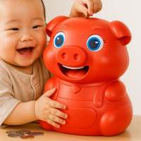 Japan Osaka  Large Coin Piggy Bank: Sturdy for Kids to Save Money Alkansya Laruan