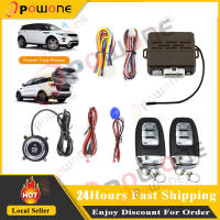 Universal C3 Push Start Button System Engine Start Stop LED Light Anti-theft Car Alarm System