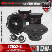 Rockford Fosgate T2652-S Power Series 6-1/2″ Component Car Speaker System | Carbon Fiber Polypropylene Woofer | 1″ Aluminum Dome Tweeter | VAST Tech | Bi-Amp Capability | 55Hz-22kHz | 200W Peak | Grilles & Crossovers Included | Authorized Dealer | Warrant