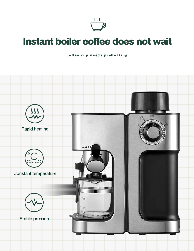 Brand new imported brand new multifunctional steam coffee machine is