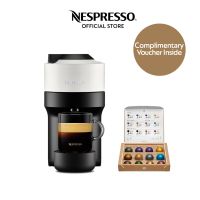 Nespresso Vertuo Pop Coffee Machine for Espresso Filter Coffee Large Coffee Cup with Coffee Capsules Coconut White