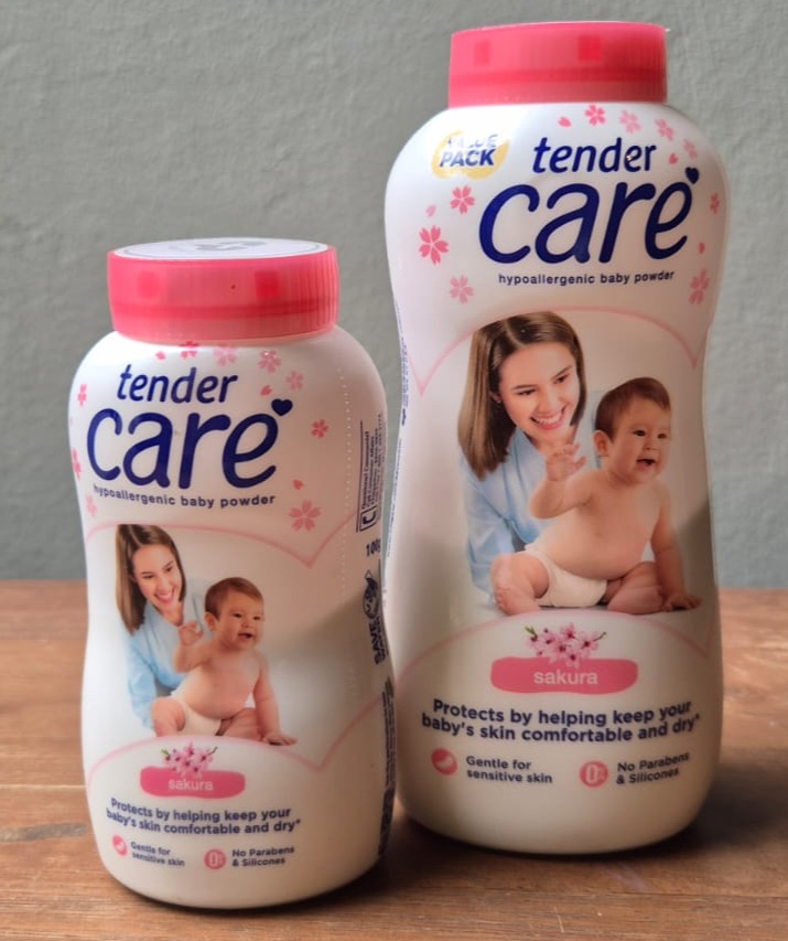 Tender Care Baby Powder — Pink Soft | Sakura | Classic Mild | 25g 50g 100g 200g | Gentle & Affordable Care