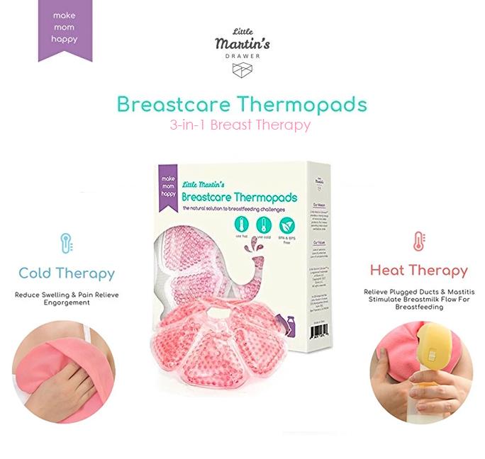 2pcs Little Martin’s 3-in-1 Hot or Cold Breast gel pads Therapy ice pack TheraPearl with cover