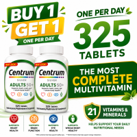 Centrum Silver Adult 50+ Tablets – Advanced Multivitamin for Seniors with Heart Brain & Eye Support