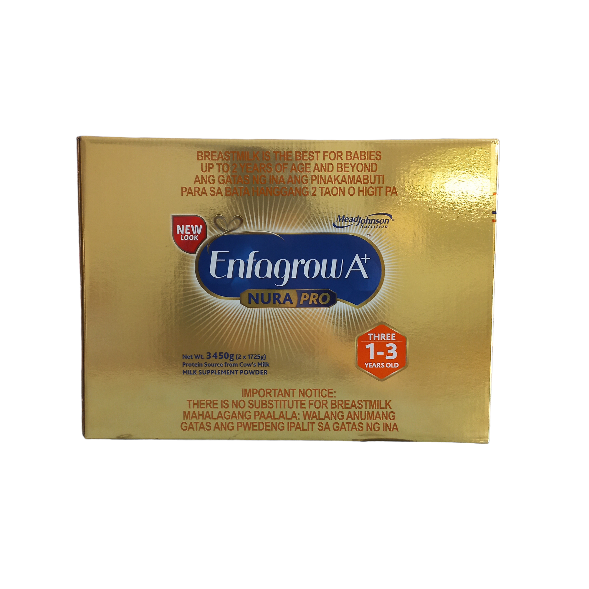 Enfagrow A+ Three NuraPro 3.45kg Milk Supplement Powder for 1-3 Years Old