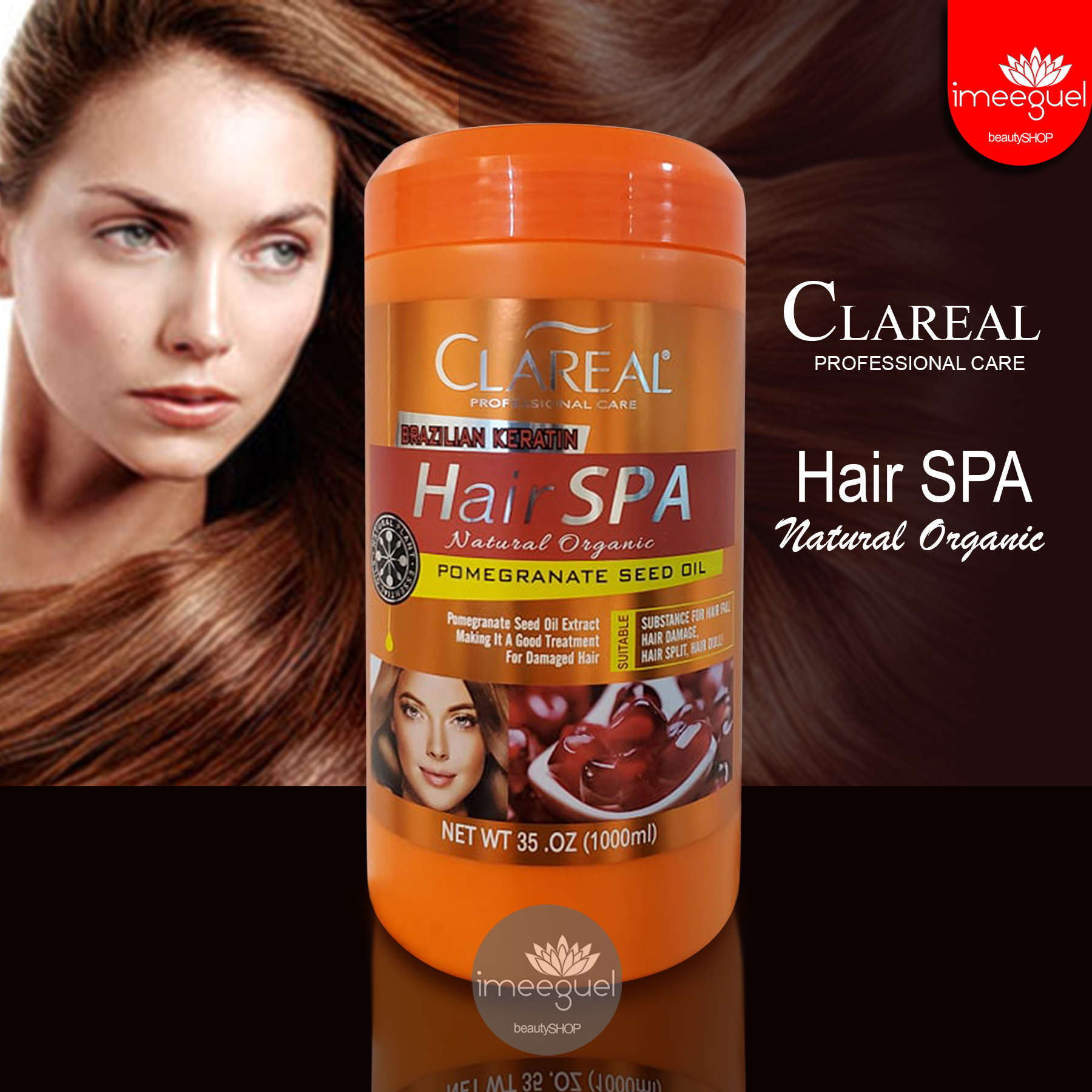 CLAREAL PROFESSIONAL CARE BRAZILLIAN HAIR SPA POMEGRANATE. review and price