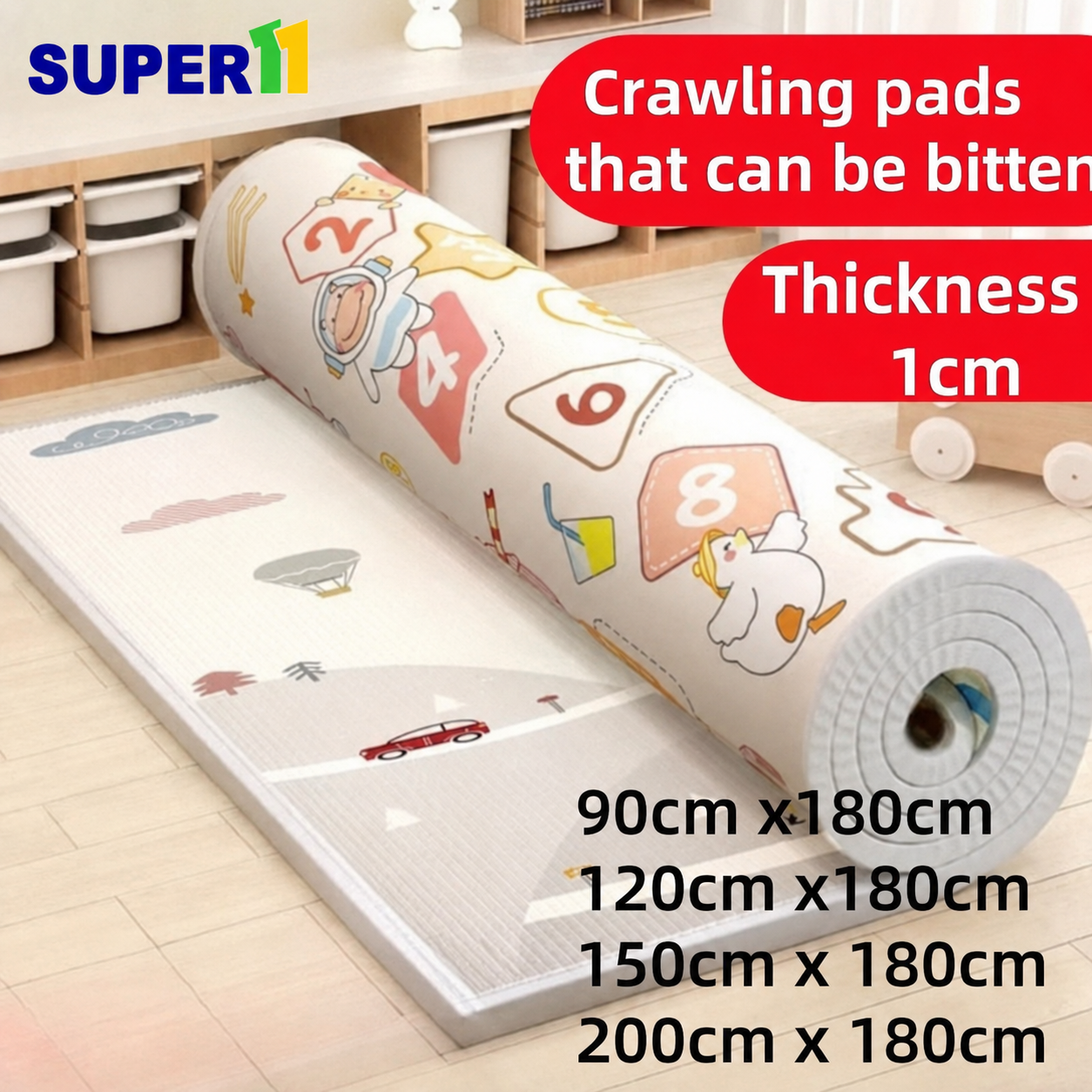 Waterproof Babys Play Mat High Quality Puzzle Kids Mat for baby Foldable playmat thick foam family size Game Crawling Mat banig high-quality sleeping mat